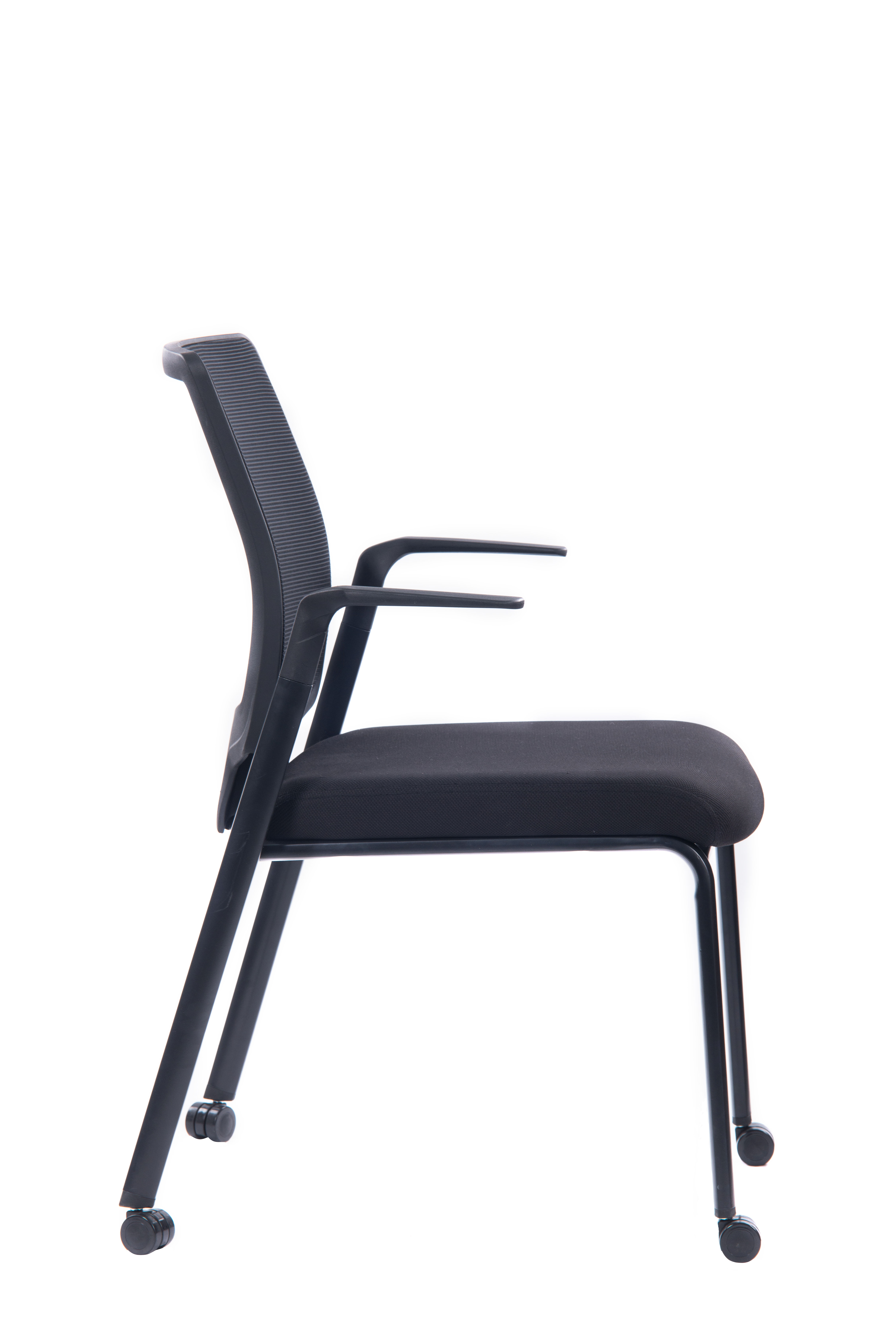 Modern Design Kabel Fixed Metal Leg Mesh Back Stackable Office Visitor Chair For Waiting Room