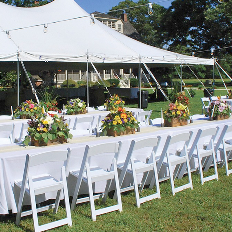 Modern White Wimbledon Plastic Folding Chairs for Event Chair Outdoor Garden Dining Event Hall Weddings Parties Durable