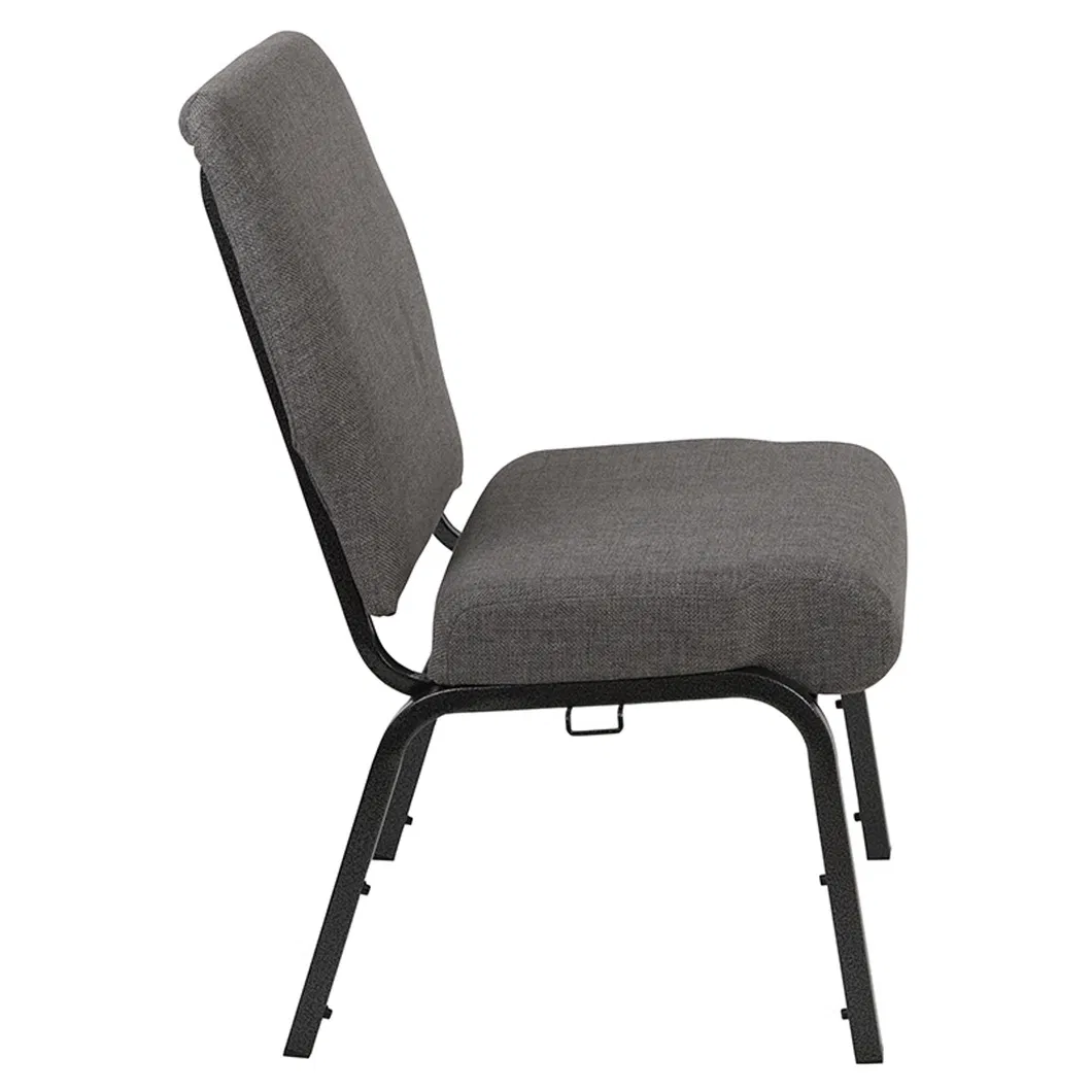 Professional Manufacturer of Maroon Fabric Metal Church Worship Auditorium Chair (ZG13-010)
