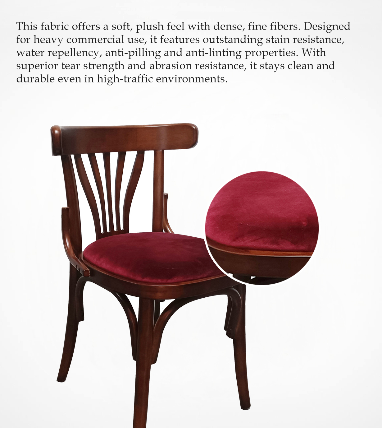 Velvet Seat Upholstery View