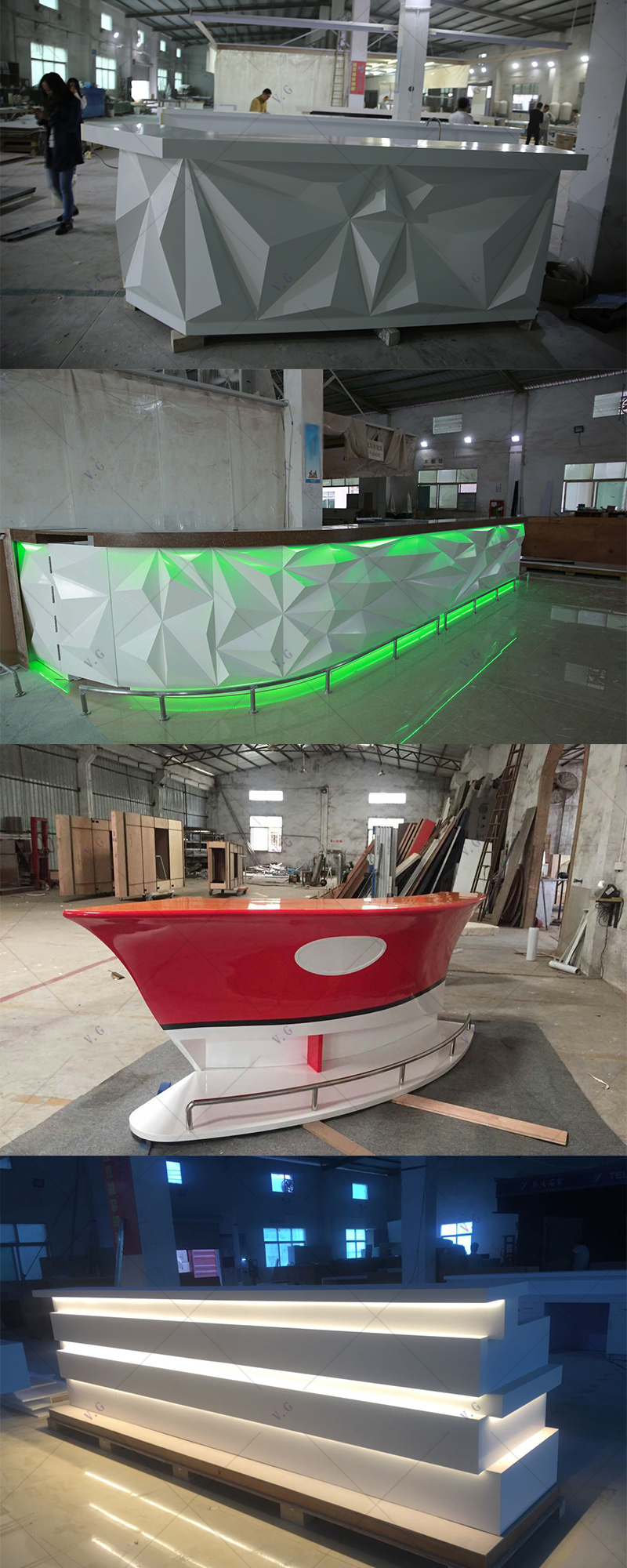 Customized Solid Surface Bar Counter
