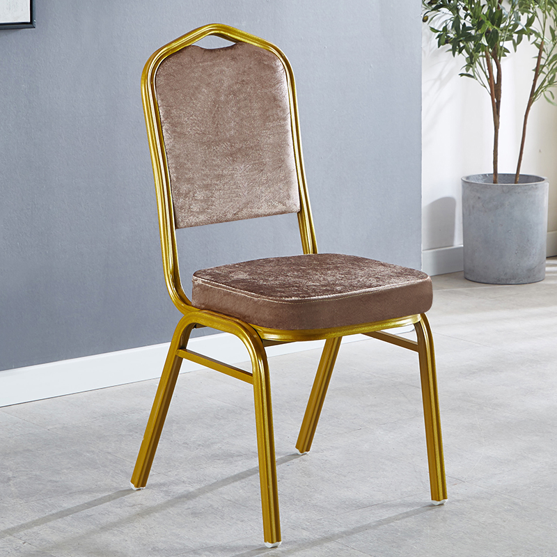 New Style Colorful Stackable Durable Upholstered Fabric Hotel Banquet Chair for Wedding Reception