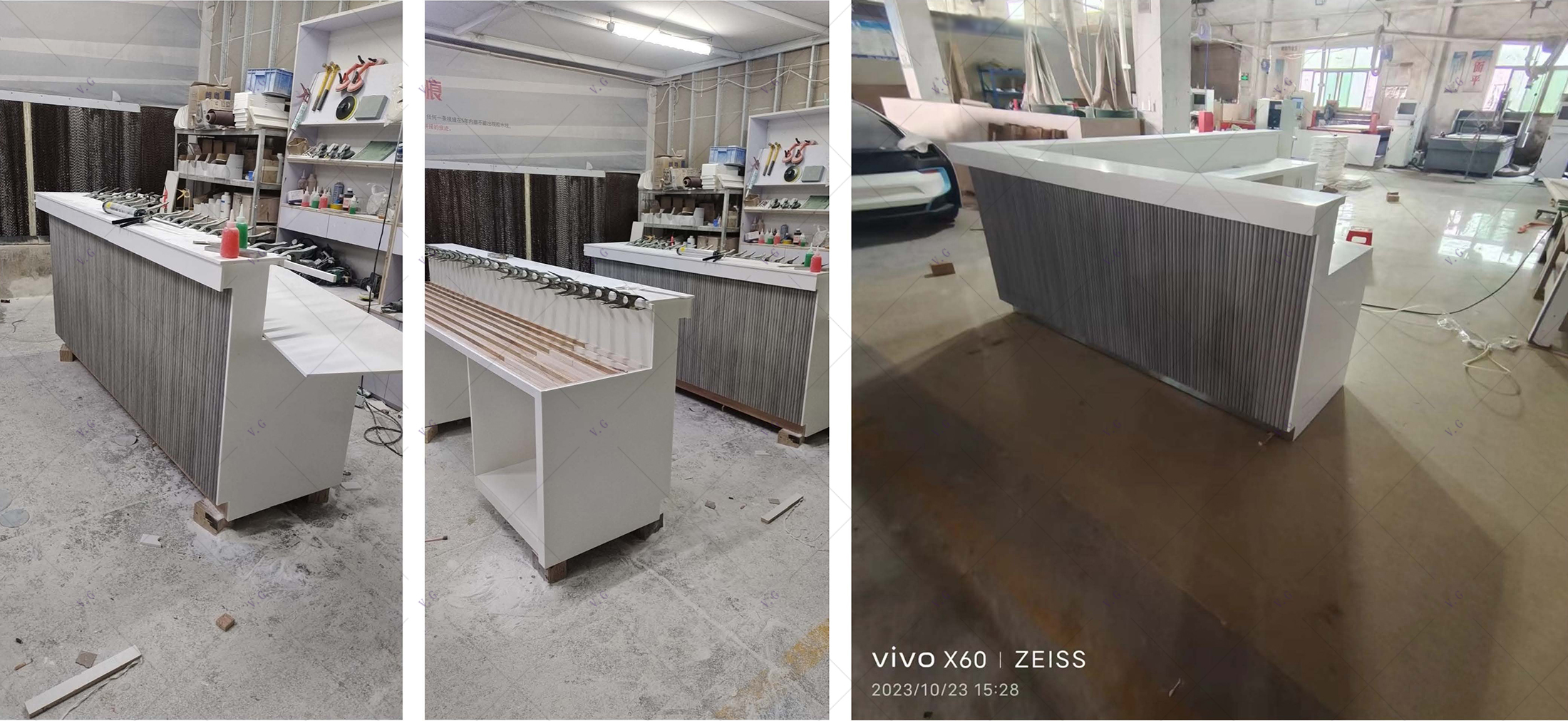 Solid Surface Bar Counter Production