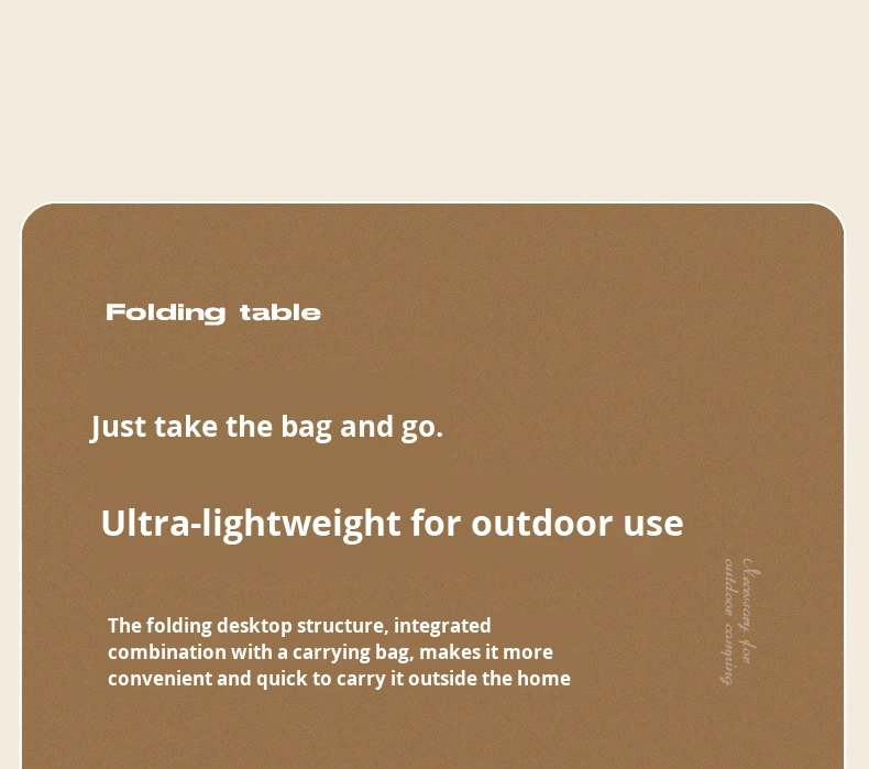 Modern Outdoor Folding Tables and Chairs Detail Diagram 4