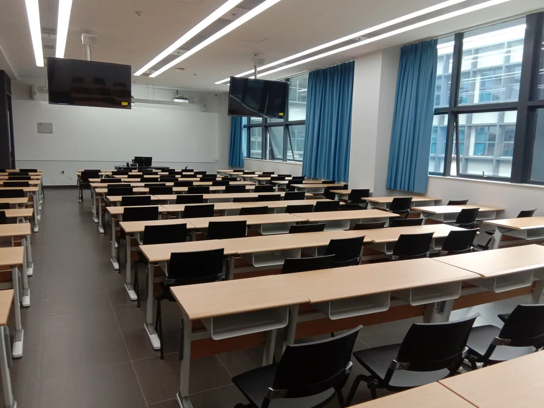 Classroom Double Student Desk and Chair Detailed 12
