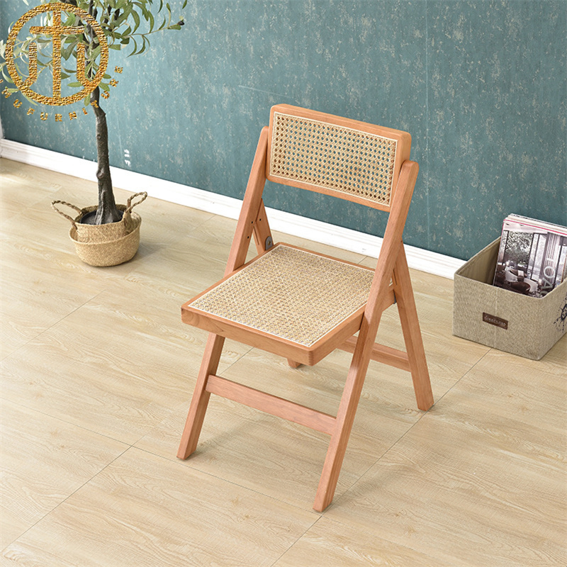 Modern Wooden Square Simple Customizable Folding Lounge Chair
