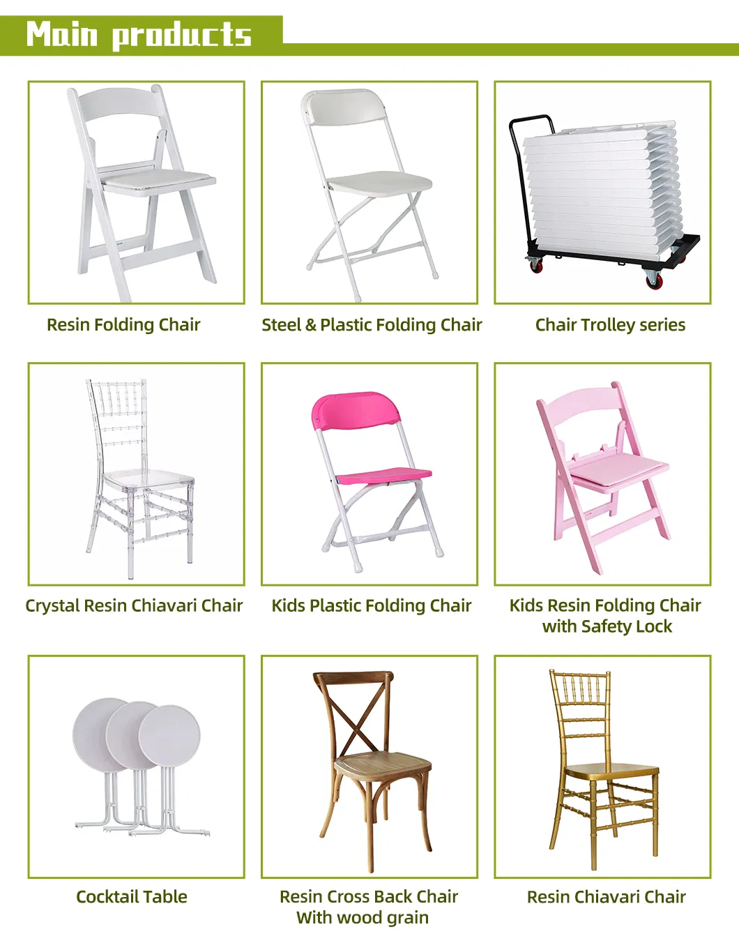 Modern Design Party Events Wimbledon Garden PVC Padded Cushion Resin Folding Chair with Wood Grain