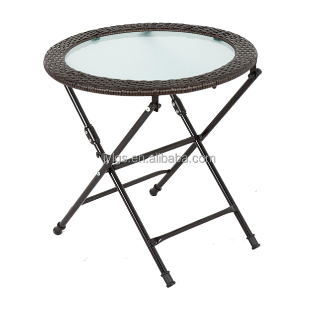 24inches Outdoor Patio Garden Metal Mesh Folding Table