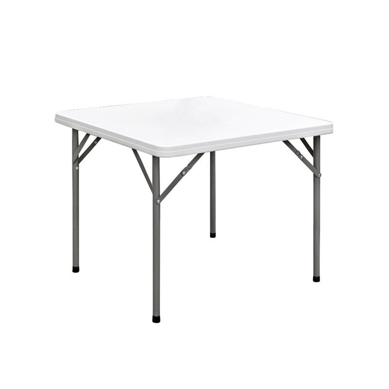Space Saving Patio Garden Outdoor Restaurant Small Hard White Plastic Folding Table Furniture Dining Room Folding Dining Table