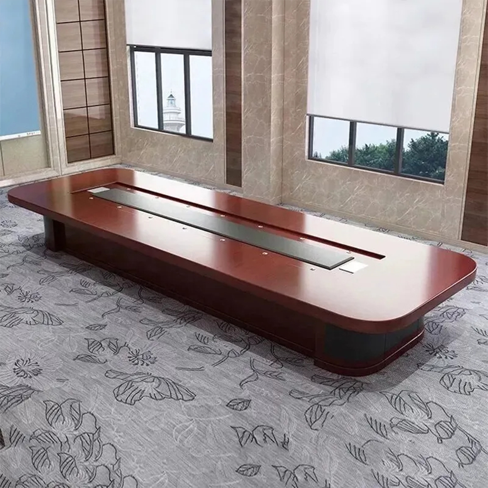 LR-CT-044 Wholesale Price Chinese Style Luxury Office Furniture Wooden Conference Table Premium Meeting Table for Office Room
