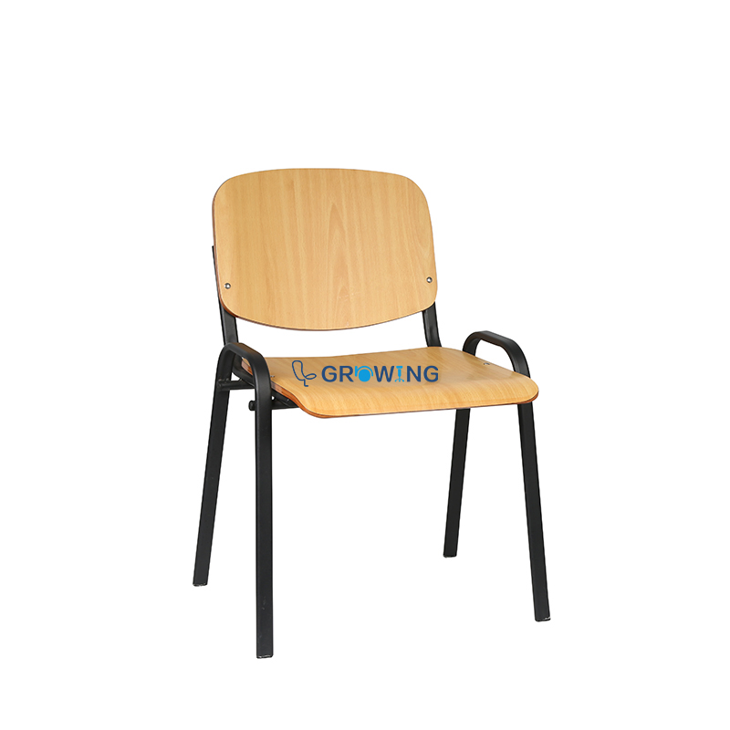 Customized High Quality Student Folding Training Chair School Wooden Chair with Arm Writing Pad for School