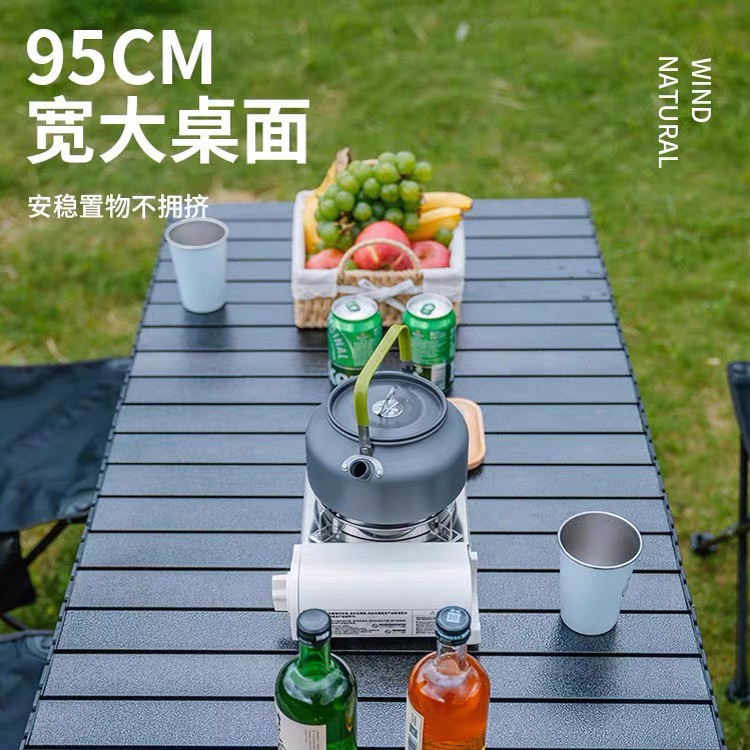 Modern Outdoor Folding Tables and Chairs Portable Oxford Material Steel Pipe Design for Camping Picnic Farmhouse Use