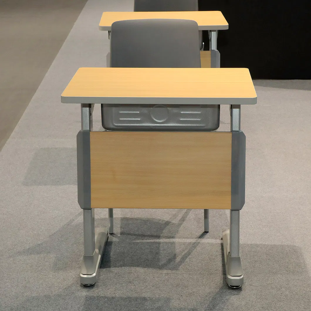 Classroom Double Student Desk and Chair Detailed 10