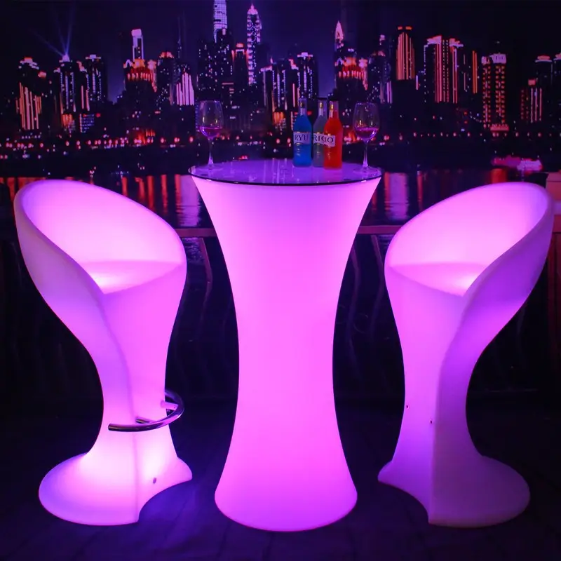 LED Bar Cocktail Table