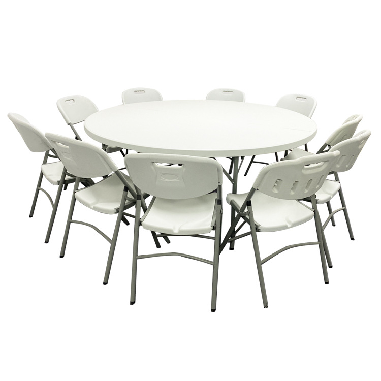 Good Quality Household Garden Patio Restaurant White Foldable Plastic Chairs Used Folding for Wedding