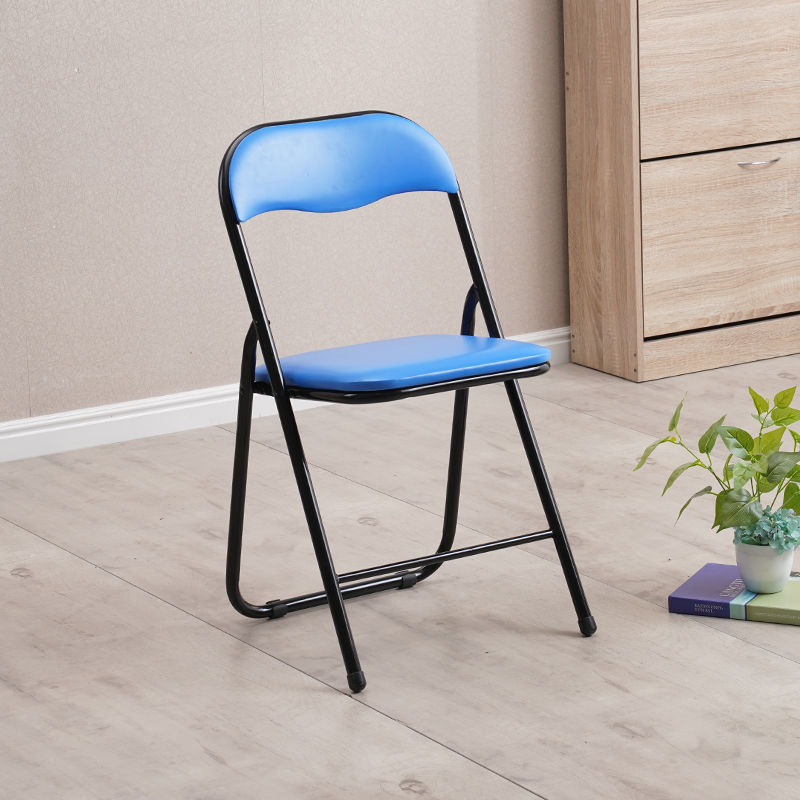 Cheap White Or Black Customized Iron Frame Folding Chairs Indoor And Outdoor Events Banquet Folding Chairs
