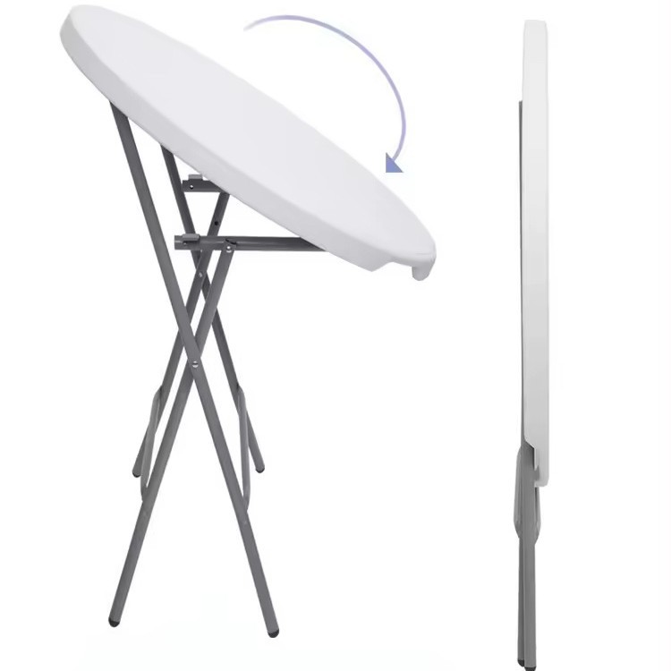 Cross-border Foreign Trade HDPE Foldable Small Household Dining Cocktail bar Counter Banquet High-top Commercial Table Outdoor