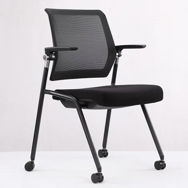 Modern Office Furniture Folding Chair with Armrests Mesh Event Training Chair