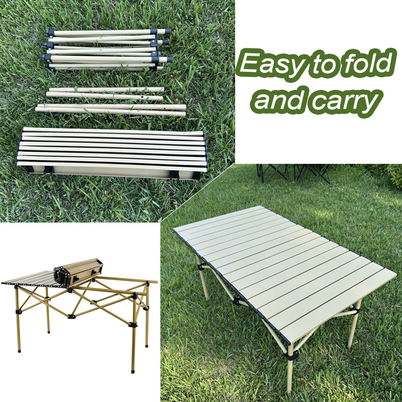 Factory Direct Portable Outdoor Foldable Long Table Customizable Camping Table for Dining Fishing Party