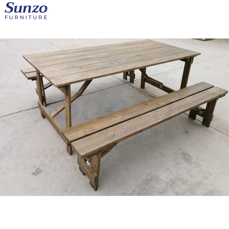Modern Multiple Console Table Dining Tables and Chairs Set Modern Side Solid Wooden Farm Table