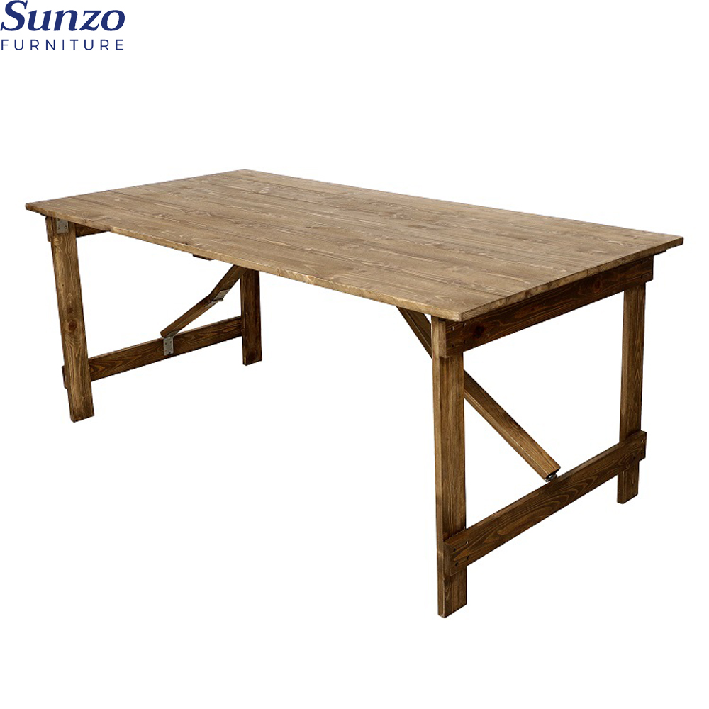 Modern Multiple Console Table Dining Tables and Chairs Set Modern Side Solid Wooden Farm Table