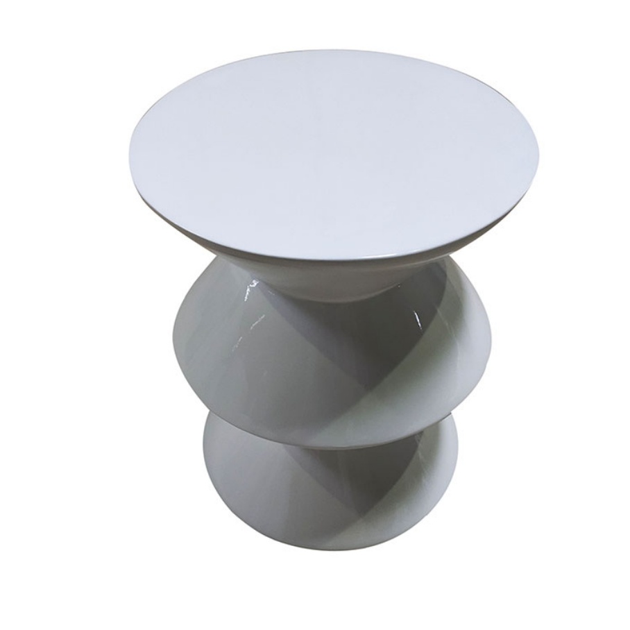 Modern New Outdoor Dining Decorative Round Fiberglass Table for Hospital and Hotel Use