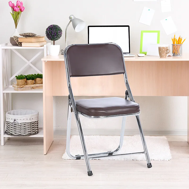 Wooden Frame Fabic Cushion Living Room Customer Tea Folding Chair