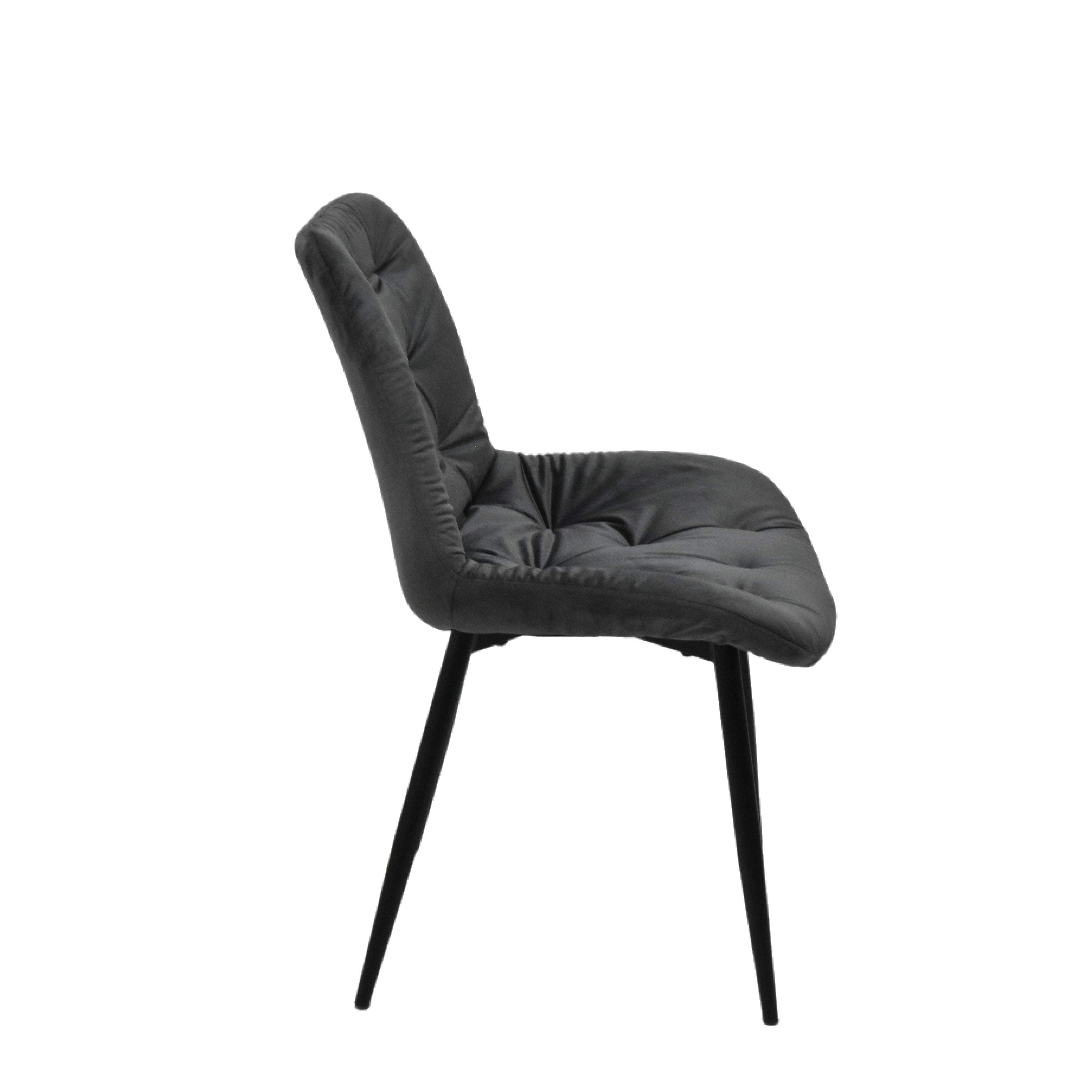 Modern Velvet Upholstered Dining Room Chair with Metal Legs-Lightweight Eco-Friendly Portable Banquet Dining Chair