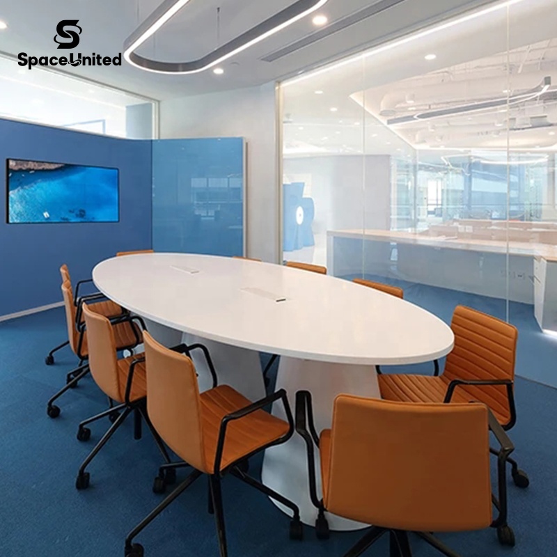 SpaceUnited Modern Designer Solid Wood Workstation Boardroom Tables