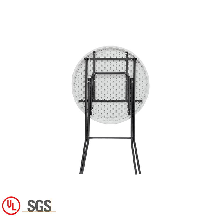 Bulk Cheap Folding Stainless High Top Folding Cocktail Table Round Plastic Folding Cocktail Table