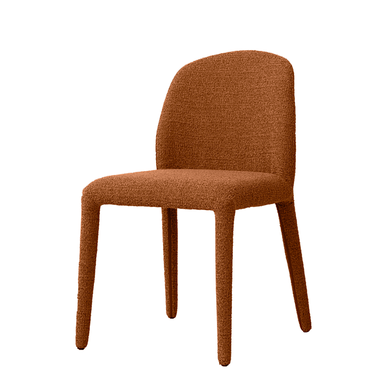 Modern Luxury Leisure Stylish Beige Fabric Hotel Dining Chair