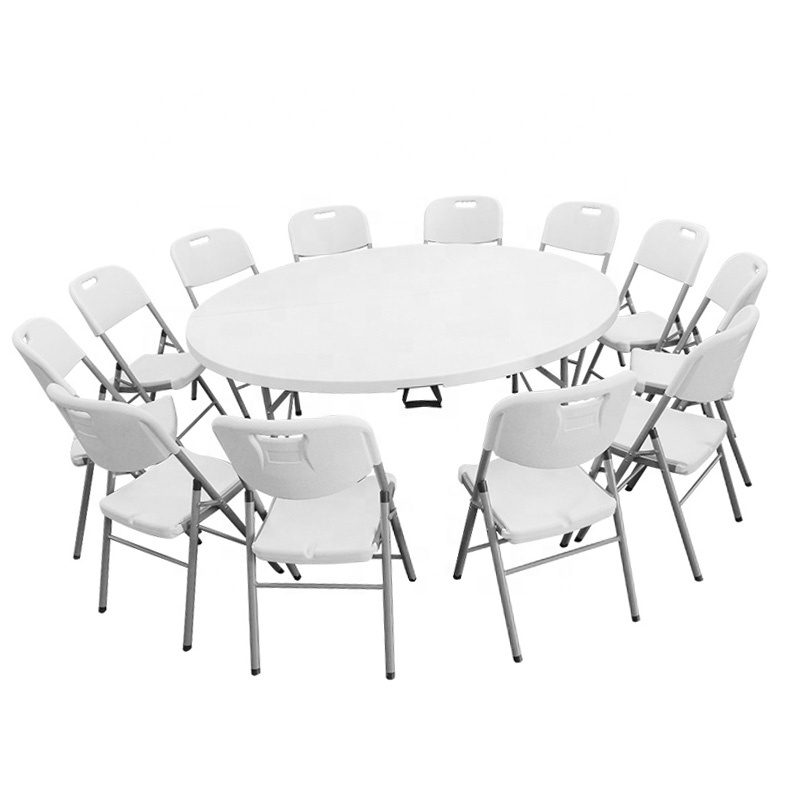 Modern Contemporary Colorful Wedding Event Conference Outdoor Plastic Folding Table Chairs for Hotel Use