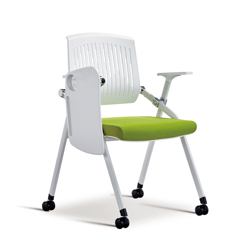 University School Plastic Back Stackable Folding Office Training Room Chair with Wheels