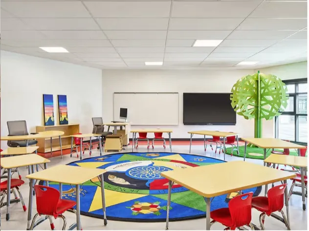 Design for Training Rooms School Students Chair Desk with Table
