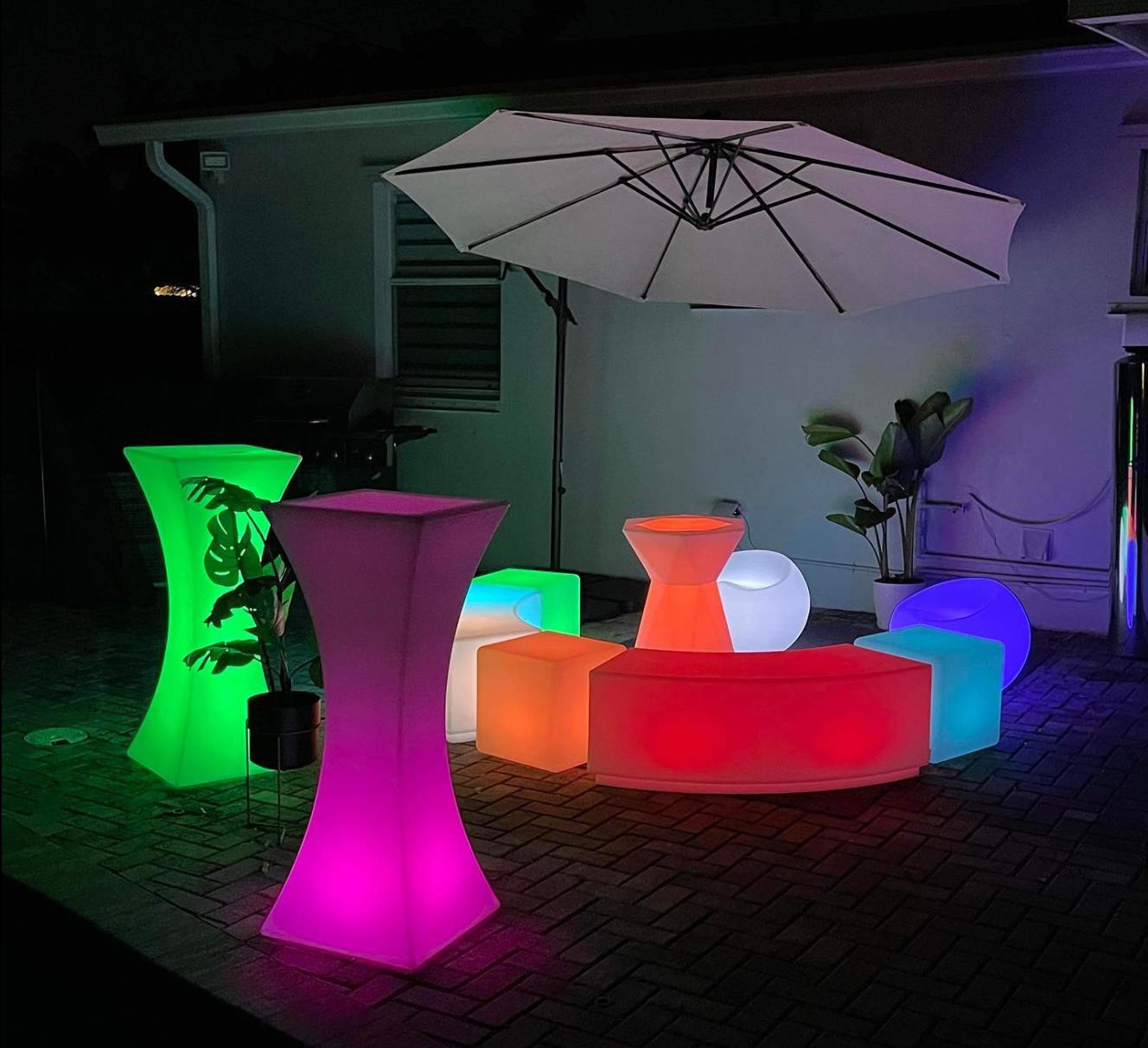 LED Cocktail Table Detail 9