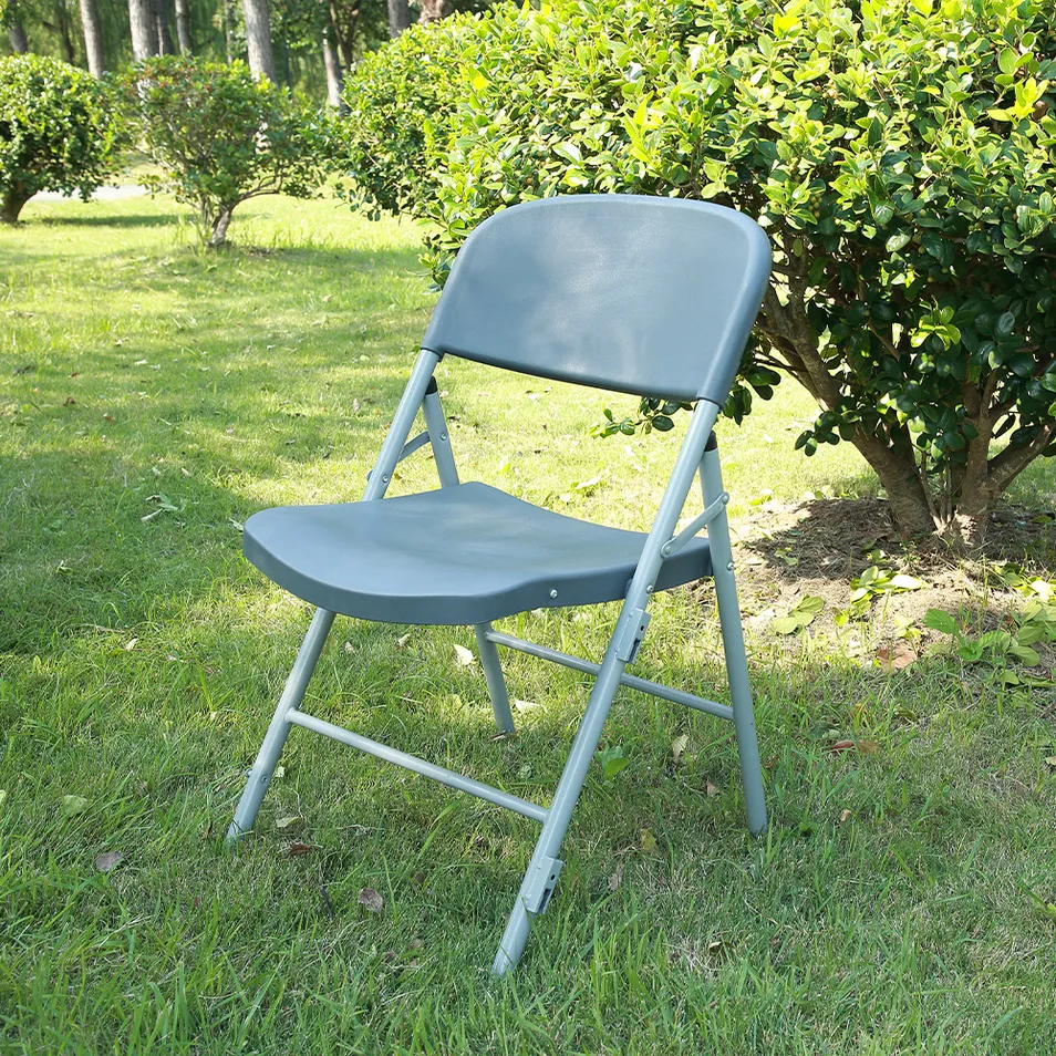 High Quality Durable Conference Office Meeting Training Injection Plastic Steel Folding Chair