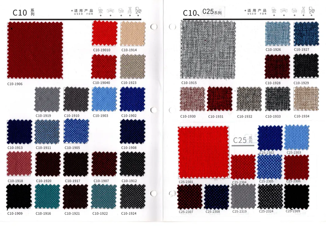 Auditorium Chair Color Options Chart 3