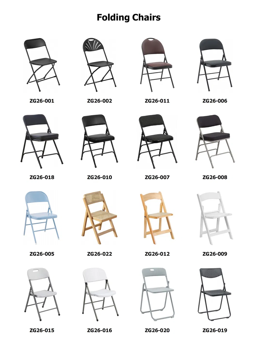 Recommended Seating Products Sheet