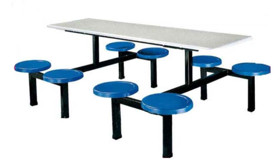Regular Economic Modern Fiberglass Waterproof Restaurant Dining Table and Chair Set with Long Bench Chair