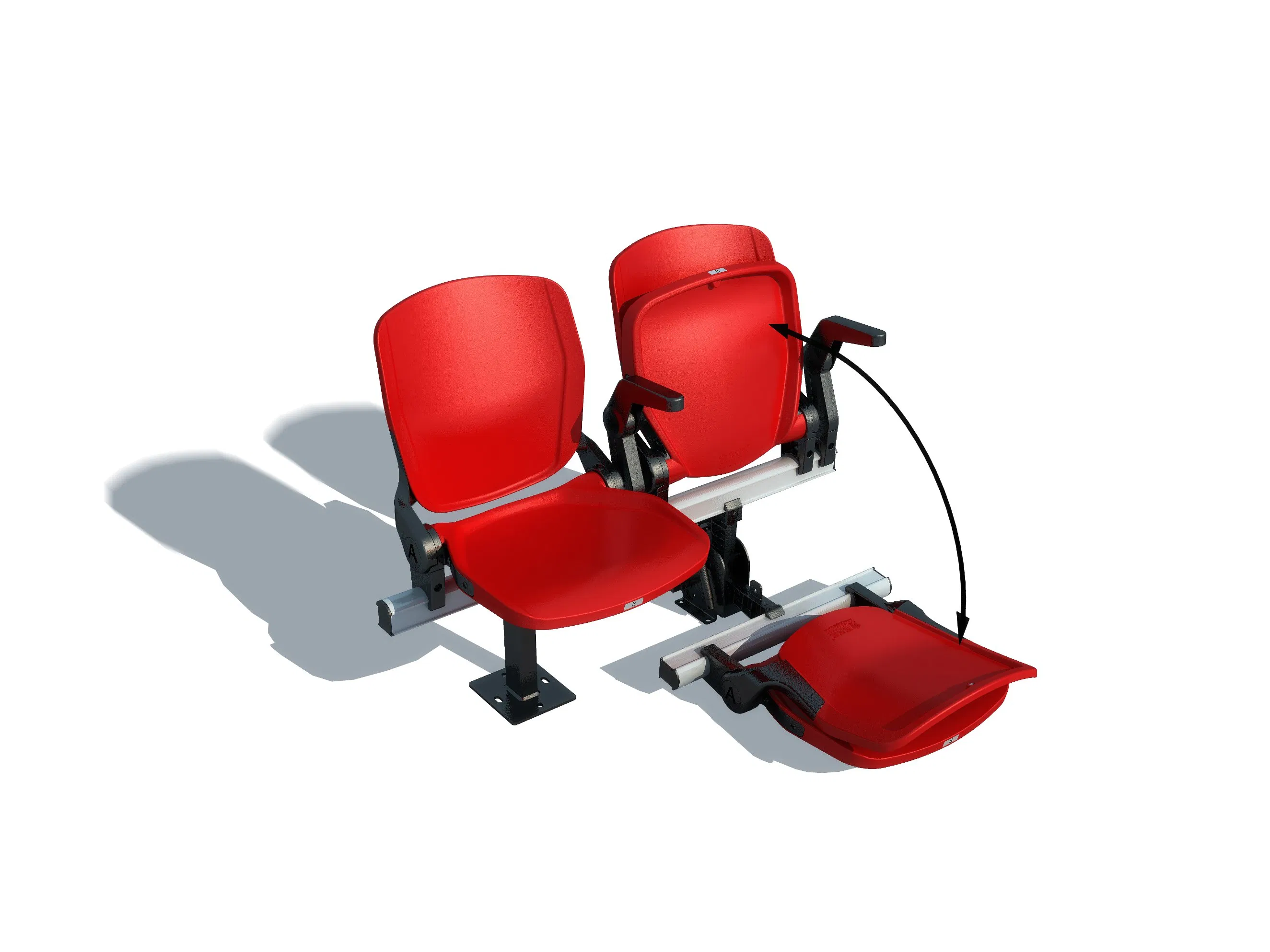 New Fixed Seats Church University Classroom Lecture Office Auditorium Cinema Football Seat Auditorium Stadium Tip up Chair