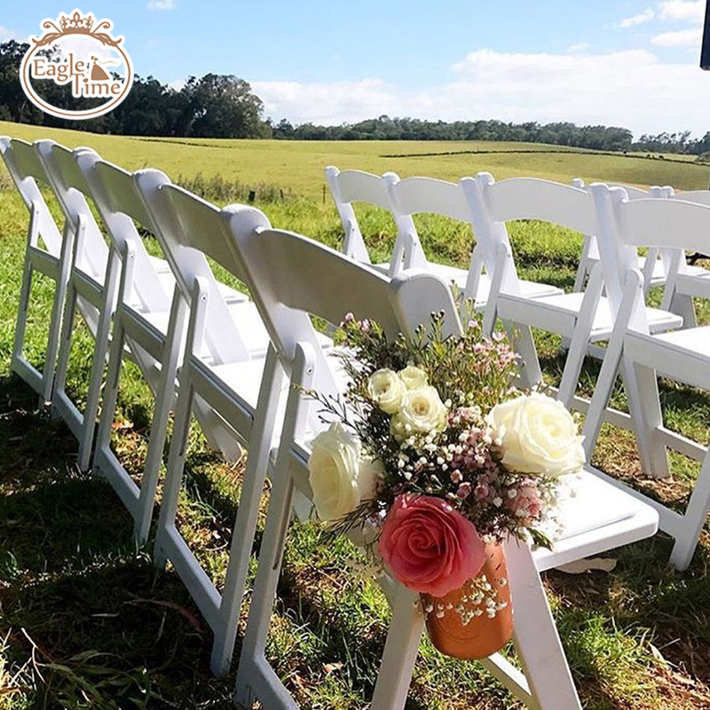 Hot Selling Folding Plastic Chairs Wholesale Outdoor Luxury White Plastic Folding Dining Wedding Chairs for Events