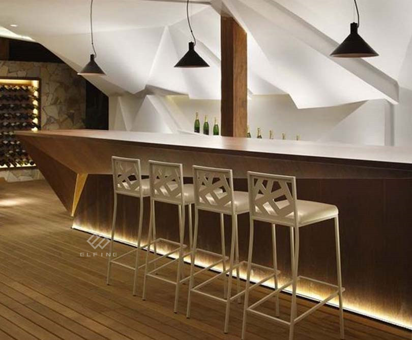 LED Light Factory Made Marble Top Cocktail Table European bar Counter