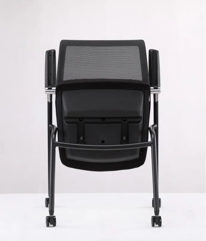 Modern Office Furniture Folding Chair with Armrests Mesh Event Training Chair