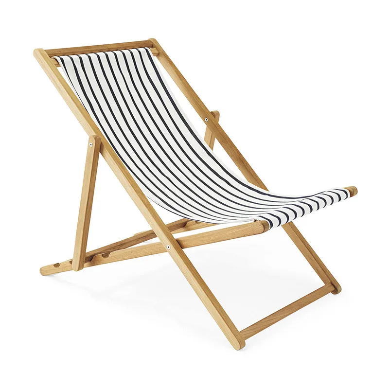 Wooden Folding Camping Leisure Picnic Fishing Lounge Recliner Deck Chair Adjustable
