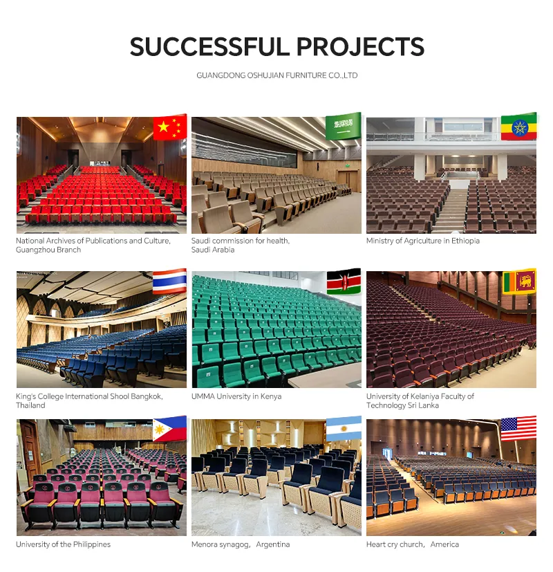 School Furniture Church Auditorium Conference Commercial Theater Cinema Seats Waiting Chair