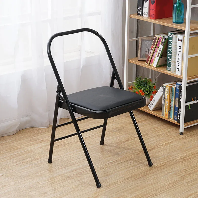 Wooden Frame Fabic Cushion Living Room Customer Tea Folding Chair