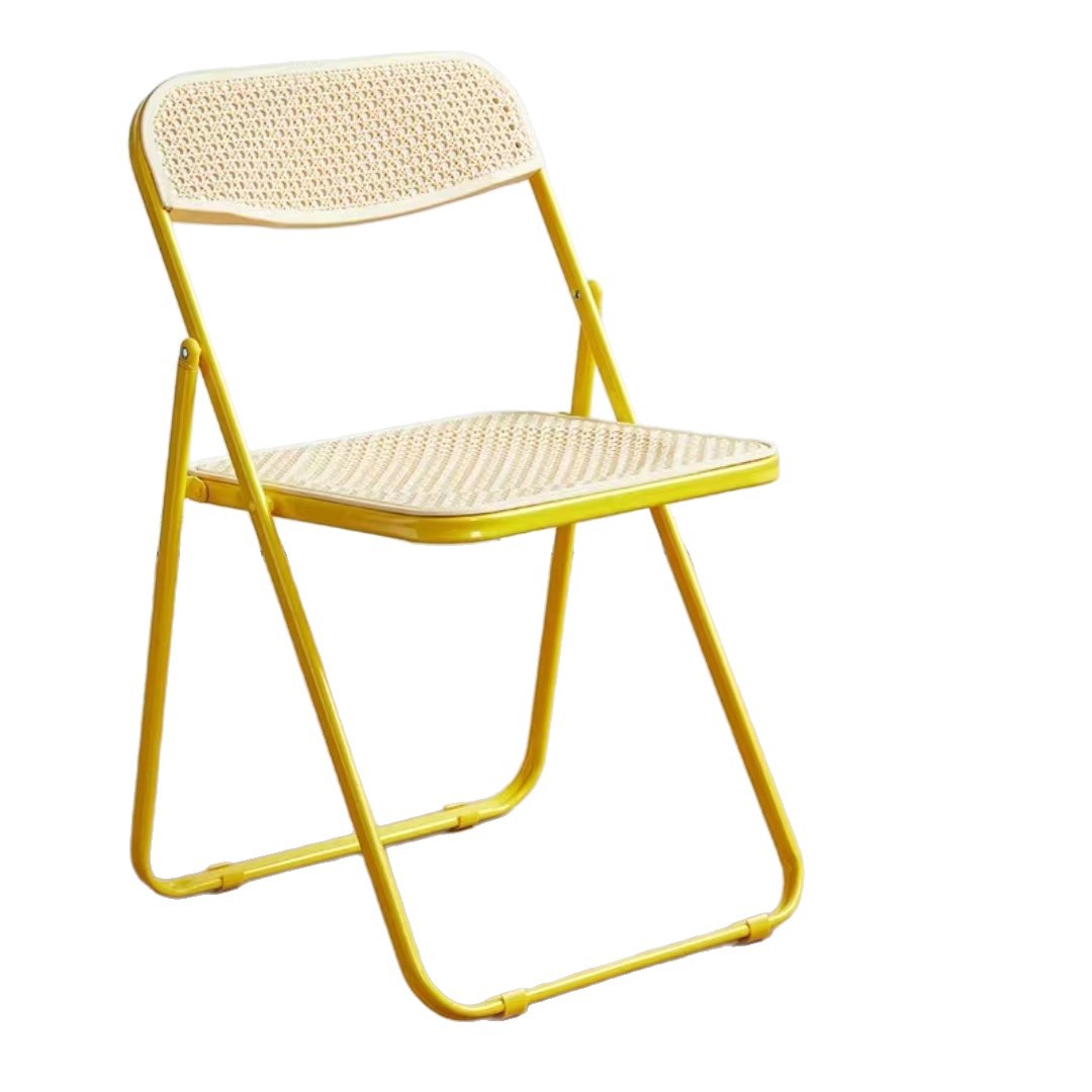Factory-Wholesale Nordic Modern Minimalist Trendy Vanity Folding Chair Metal Social-Media-Hot Photo Home Dining Chair
