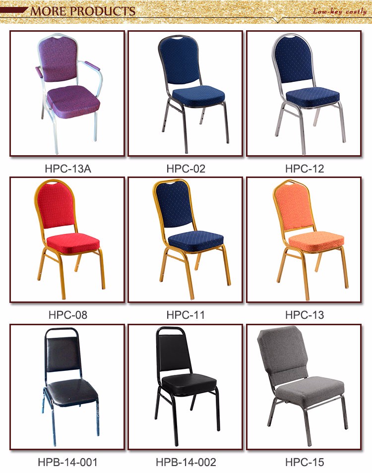 Modern Design Antique Chinese Banquet Chairs Stacking Steel/Metal/Iron Stable Furniture for Hotels Apartment Hospital Use