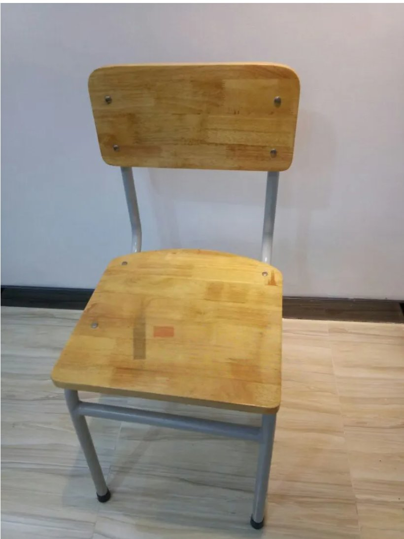 Colorful Foldable Plastic Chairs with Wooden Tablet Holder