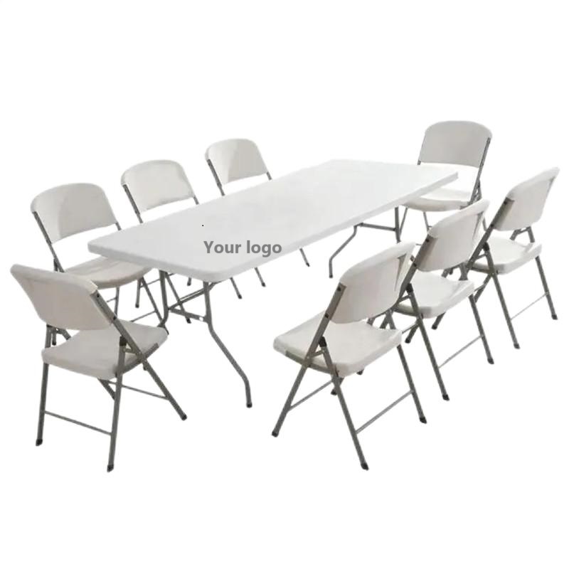 Wholesale Lightweight Plastic Folding Chair Modern Portable Outdoor Furniture White Camping for Events Party Wedding Banquet